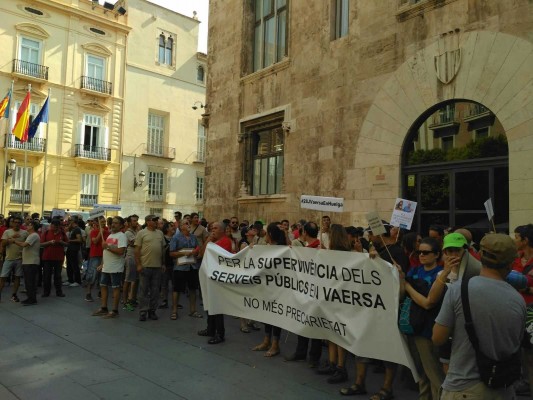 La huelga en Vaersa se sigue al 70% en la Comunitat, según los sindicatos
