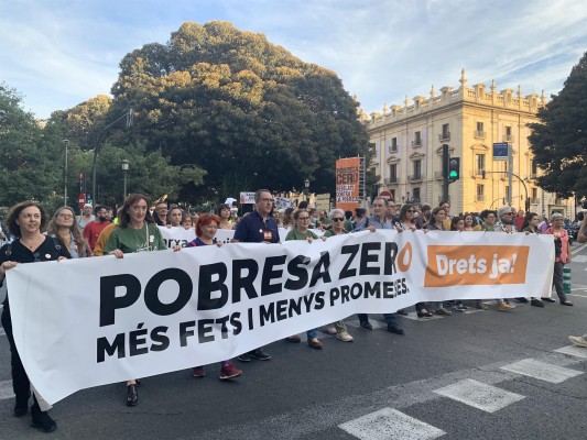 Una manifestación pide políticas 