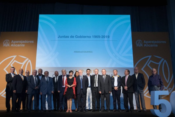 El Colegio de Aparejadores pone en valor la profesión y reclama apoyo a la Administración en su 50 aniversario
