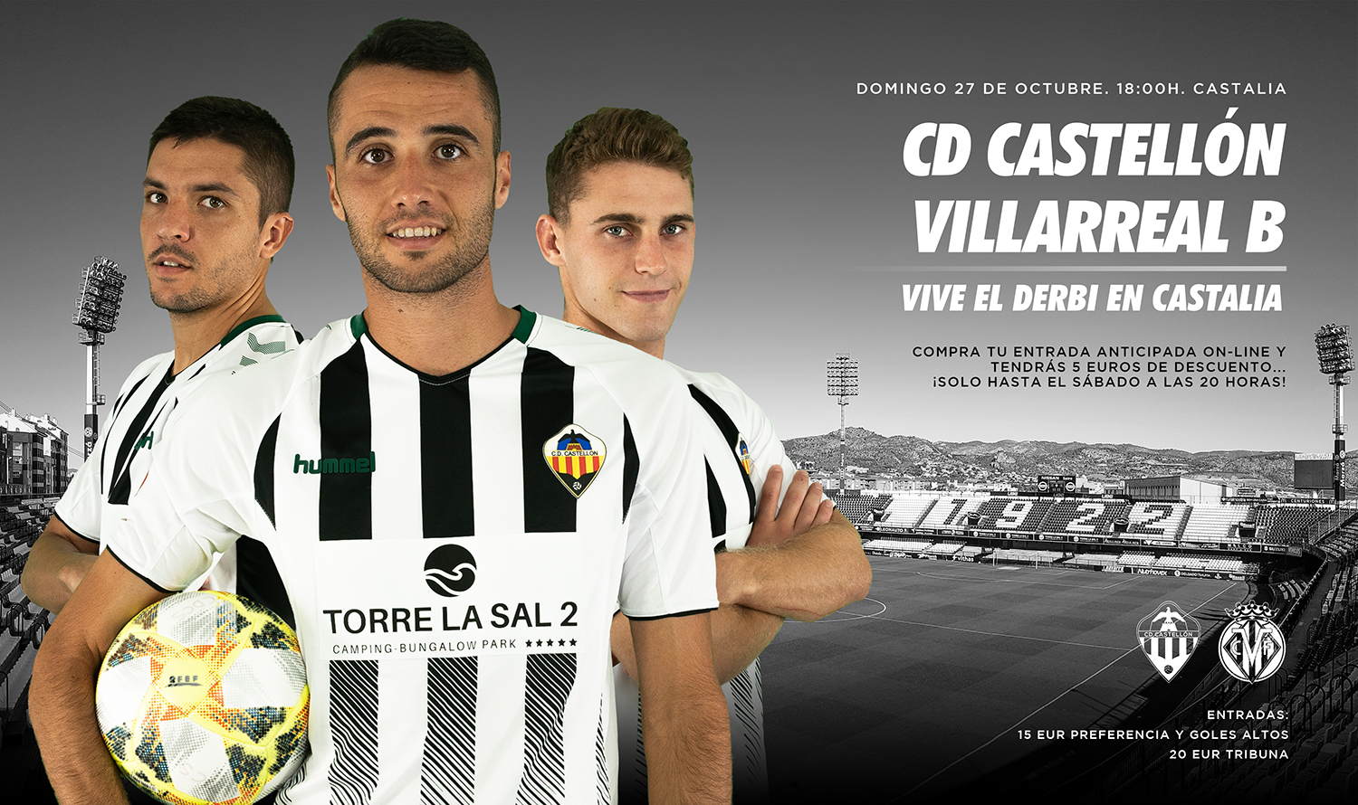 El Castellón lanza una promoción de entradas 'online' con motivo del derbi ante el Villarreal B