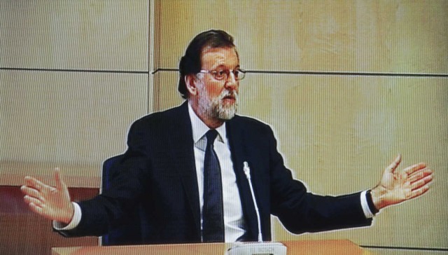Rajoy en el estrado