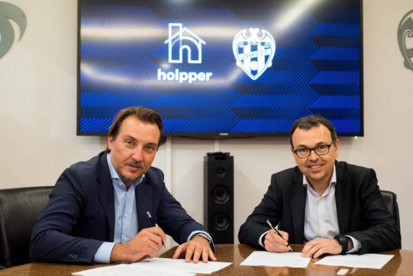 El Levante UD firma con la inmobiliaria online Holpper como official partner