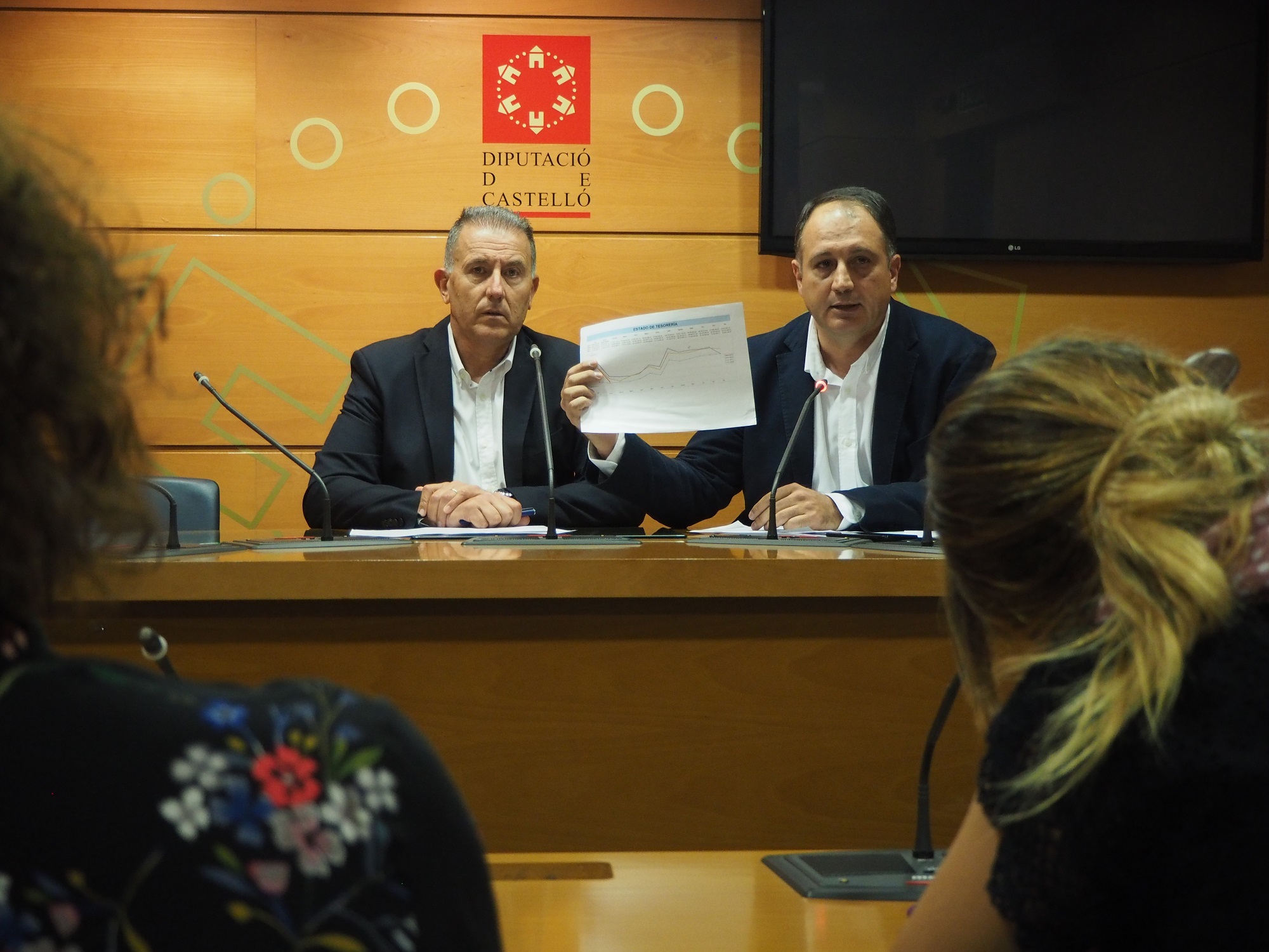 Vicent Sales y Salvador Aguilella, en rueda de prensa. - 