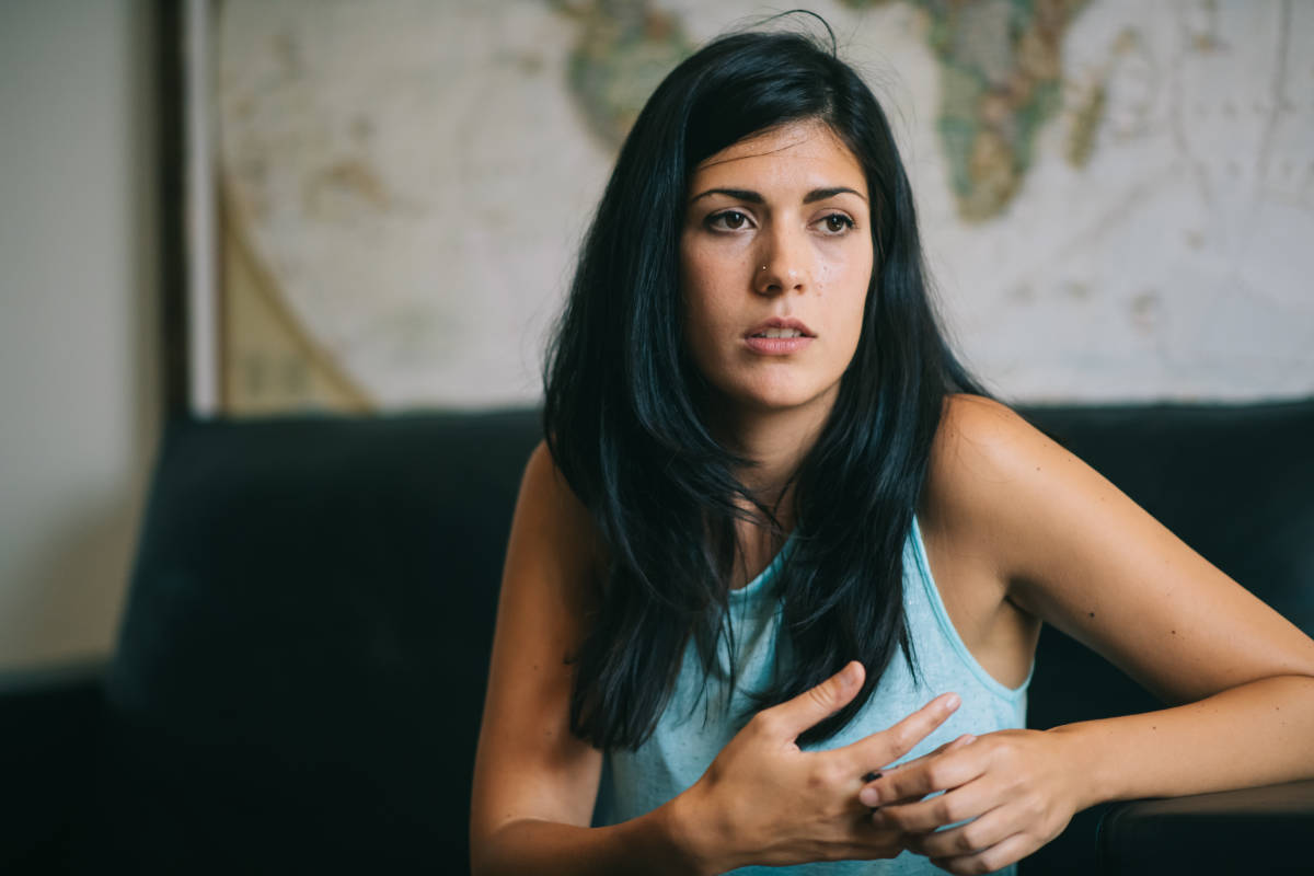 La síndica de Unides Podem, Naiara Davó. Foto: KIKE TABERNER - 