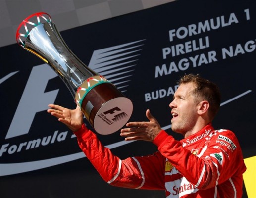 Vettel, más líder del mundial tras vencer en Hungaroring