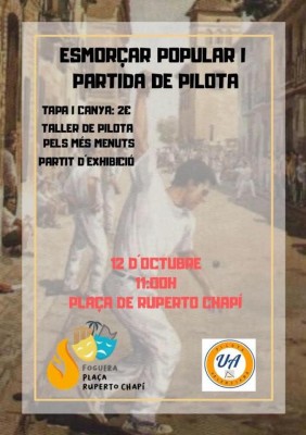 Pilota en Alicante capital de manos de la Foguera Plaça de Ruperto Chapí y la Universidad de Alicante