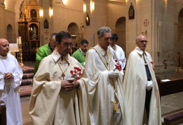 Fernando de Rosa, en la Orden de Caballería del Santo Sepulcro