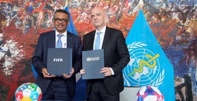 La FIFA firma un acuerdo con la OMS para garantizar que todos sus eventos sean libres de humo