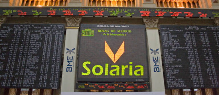 'Subidón' en bolsa de Solaria tras avanzar en su proyecto fotovoltaico estrella