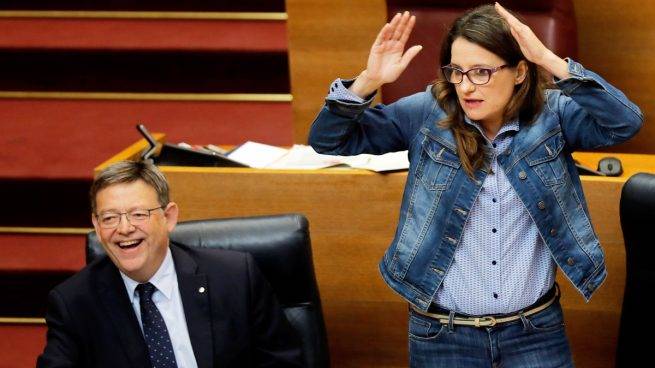  Ximo Puig y Mónica Oltra. Foto: EFE - 