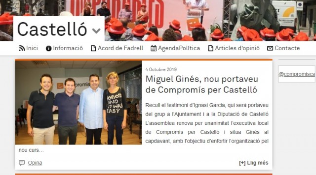 Compromís y PP son los partidos que más explotan sus webs en Castelló frente la desidia de Vox y PSPV