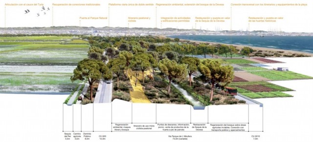 Proyectan convertir la Autopista del Saler en una vía parque e integrar viales en el entorno de l'Albufera