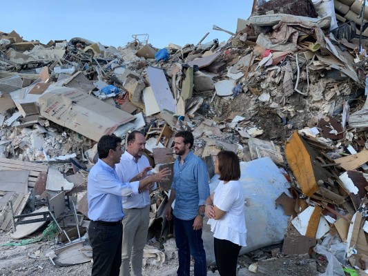Casado pide un pacto nacional de las infraestructuras para evitar catástrofes como la última gota fría 