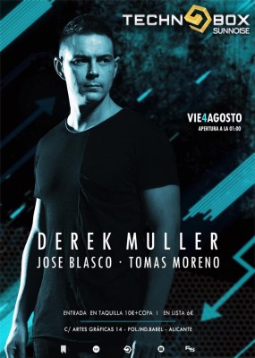 Derek Muller aterriza con su tech house en Technobox Sunnoise