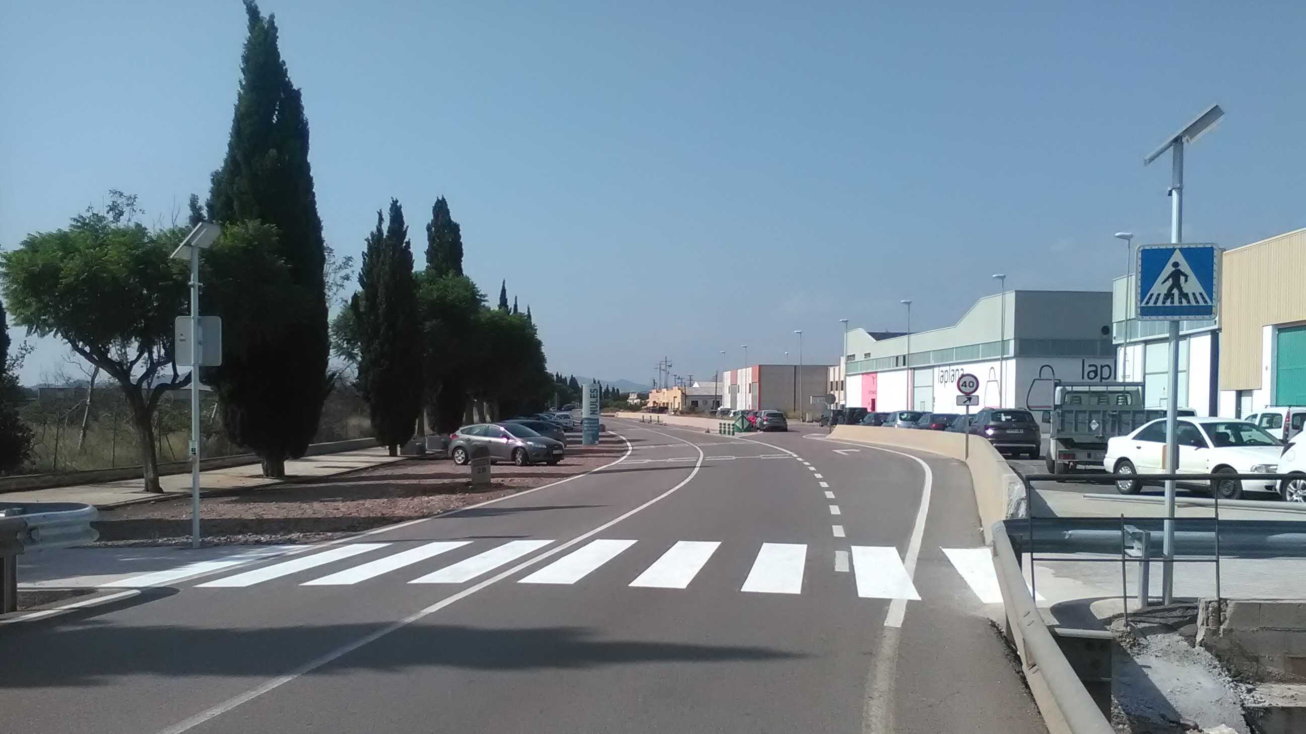Nules mejora el acceso para peatones en el polígono industrial Cardanelles