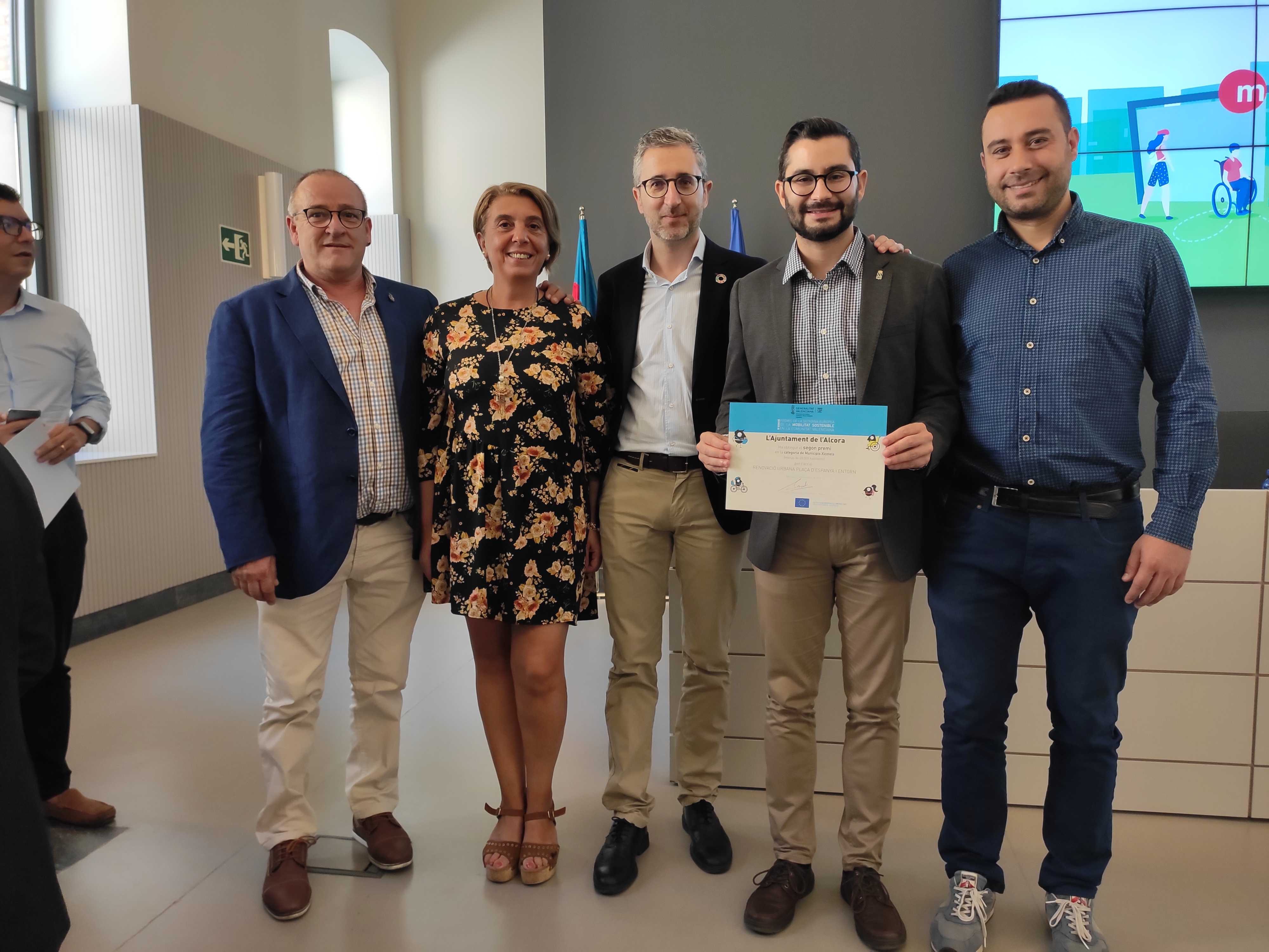 L’Alcora recibe un premio de la Generalitat a la movilidad por la remodelación de la plaza España