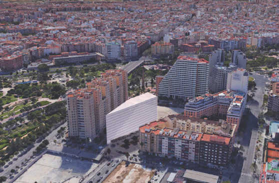  Figuración de cómo quedaría volumétricamente el nuevo edificio. Foto: VP. - 