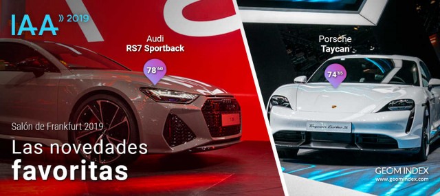 Audi RS7 Sportback, Porsche Taycan y Cupra Tavascanlas novedades más valoradas del Salón de Frankfurt