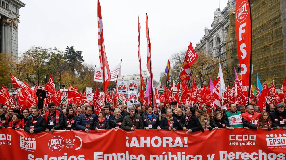 Los sindicatos de funcionarios piden a Sánchez que garantice la subida salarial pactada para 2020