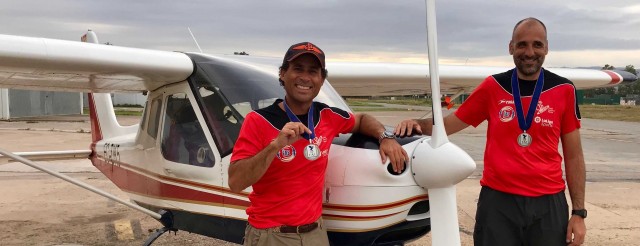 Dos tripulaciones del Aeroclub de Castelló triunfan en el mundial de Air Navigation Race de Portugal