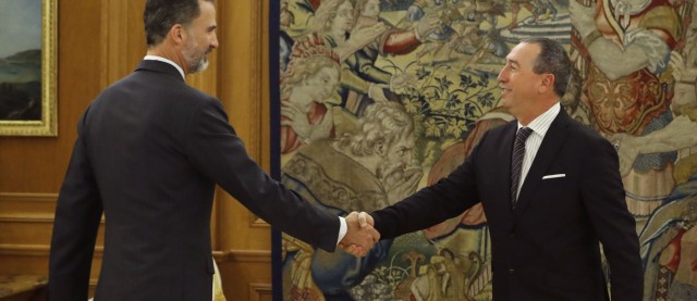Felipe VI recibe a Baldoví (Compromís) en su nueva ronda de consultas