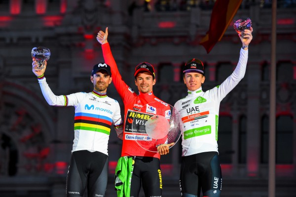 Roglic da el gran salto en Madrid, Valverde 