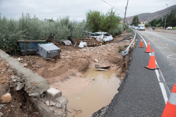 Un total de 25 carreteras siguen cerradas al tráfico en la Comunitat Valenciana
