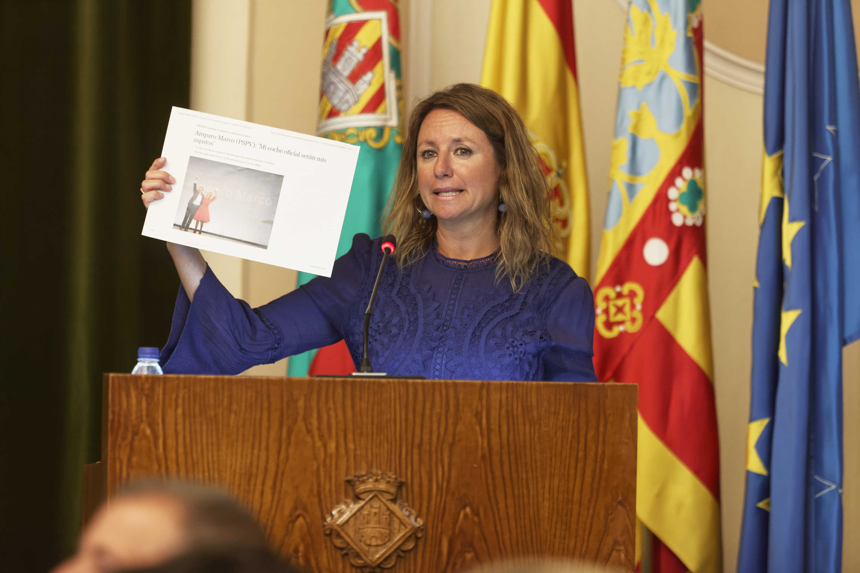Carrasco, en un intervención en el pleno de este jueves. Foto: ANTONIO PRADAS - 