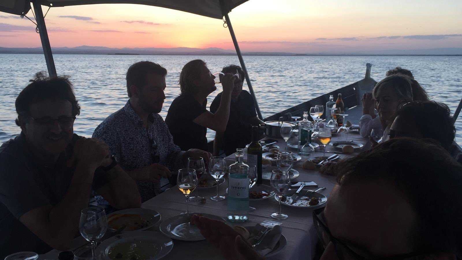 Cena del jurado de la WDO en la Albufera, el pasado 27 de julio. Foto: ValenciaDesign - 
