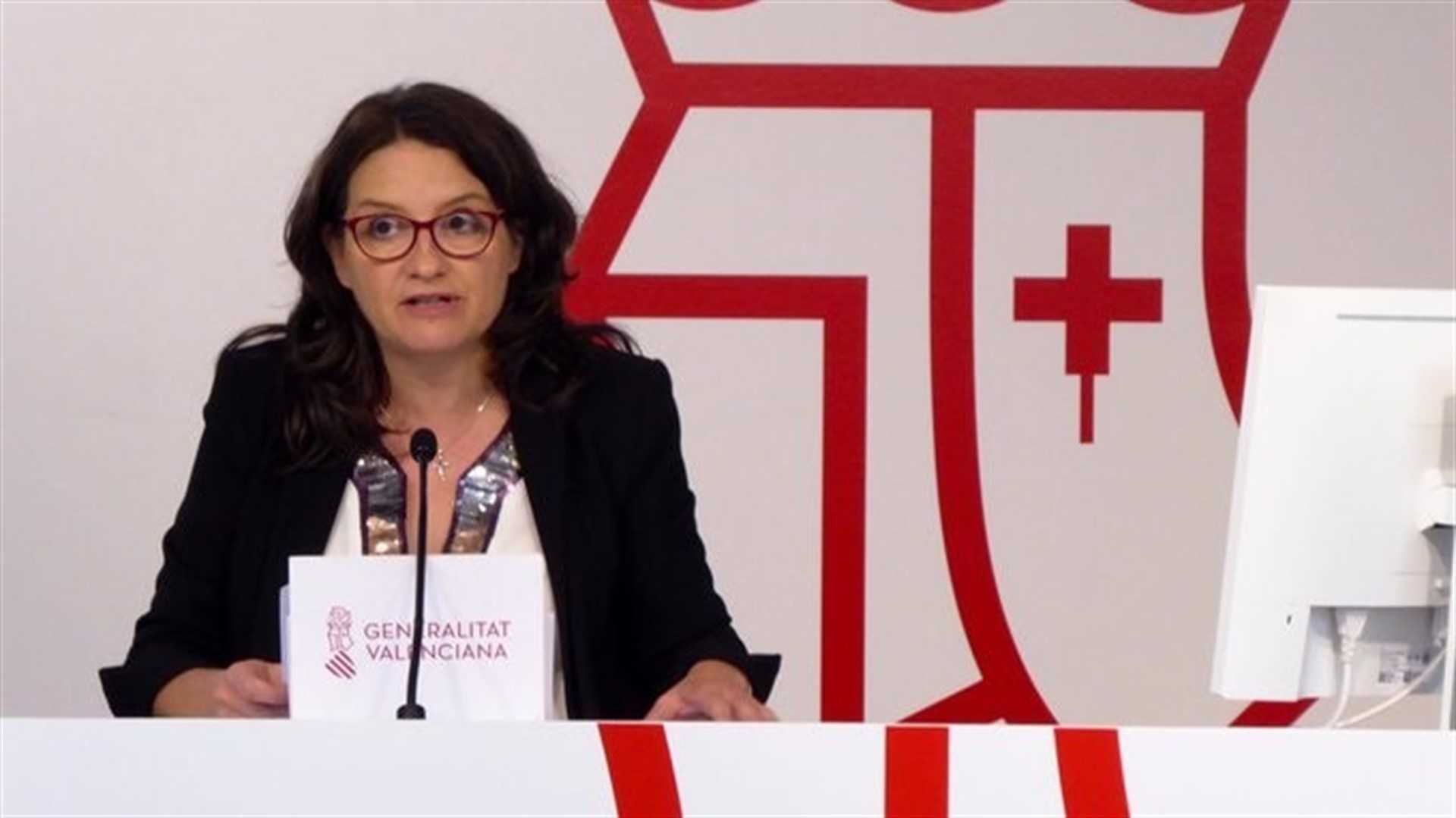 Oltra dice que el lunes saldrá la orden de elaboración de los presupuestos 2020