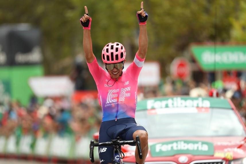El colombiano Higuita (Education First) gana y Roglic resiste en la Sierra de Madrid