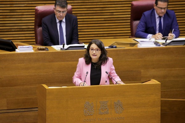 Oltra anuncia la elaboración e leyes de diversidad familiar, de igualdad y de accesibilidad