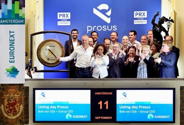 Prosus (Naspers) se estrena a lo grande en el Euronext holandés