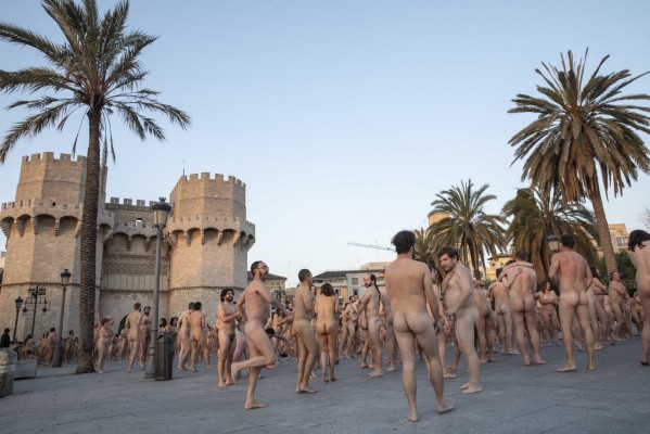 Spencer Tunick mostrará su acción en València entre octubre y noviembre 