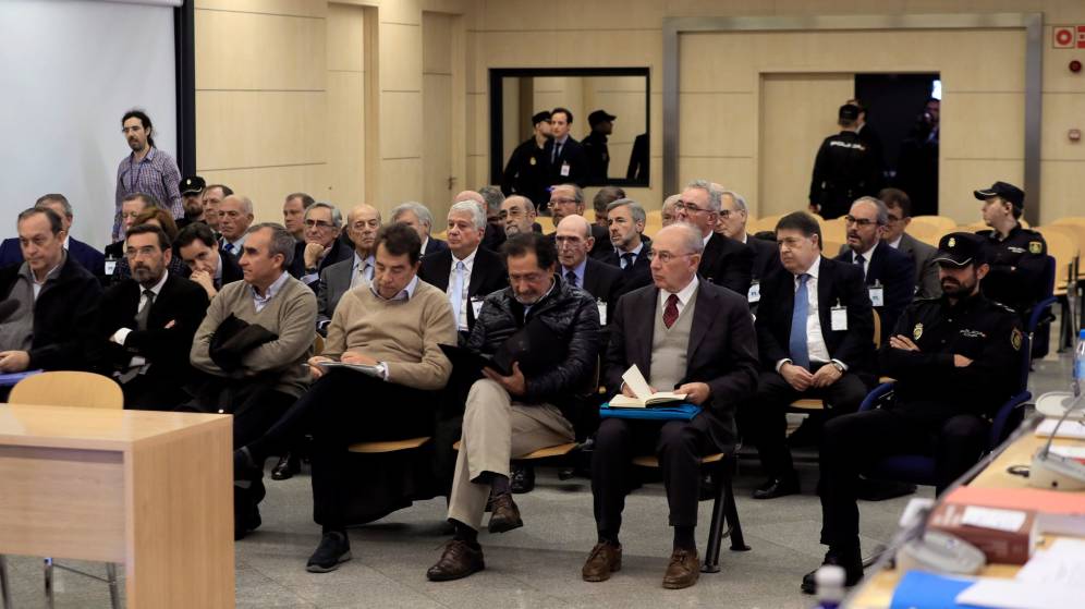 Banquillo de los acusados del caso Bankia. FOTO: EFE - 