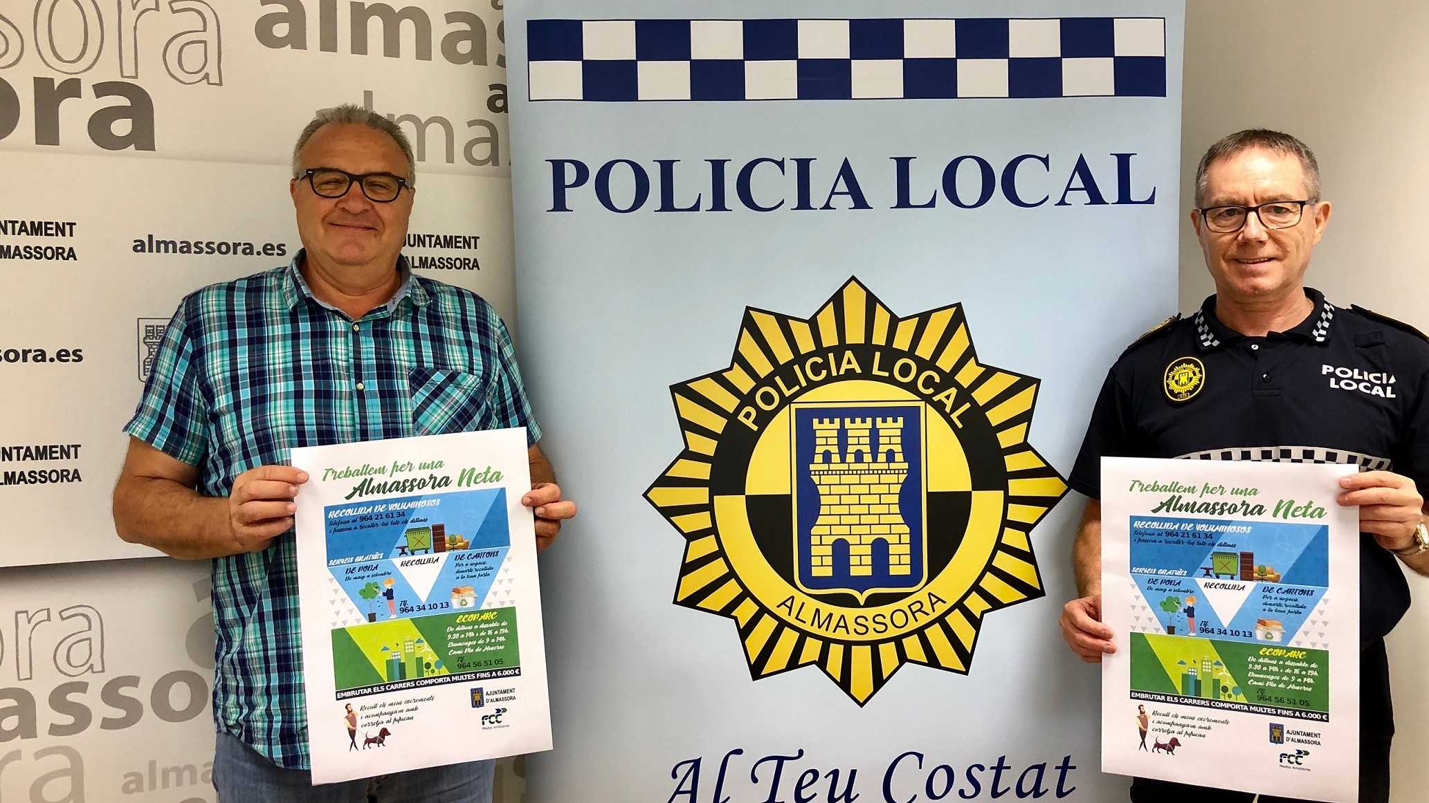 Almassora activa una campaña para sensibilizar sobre el abandono de enseres en la vía pública