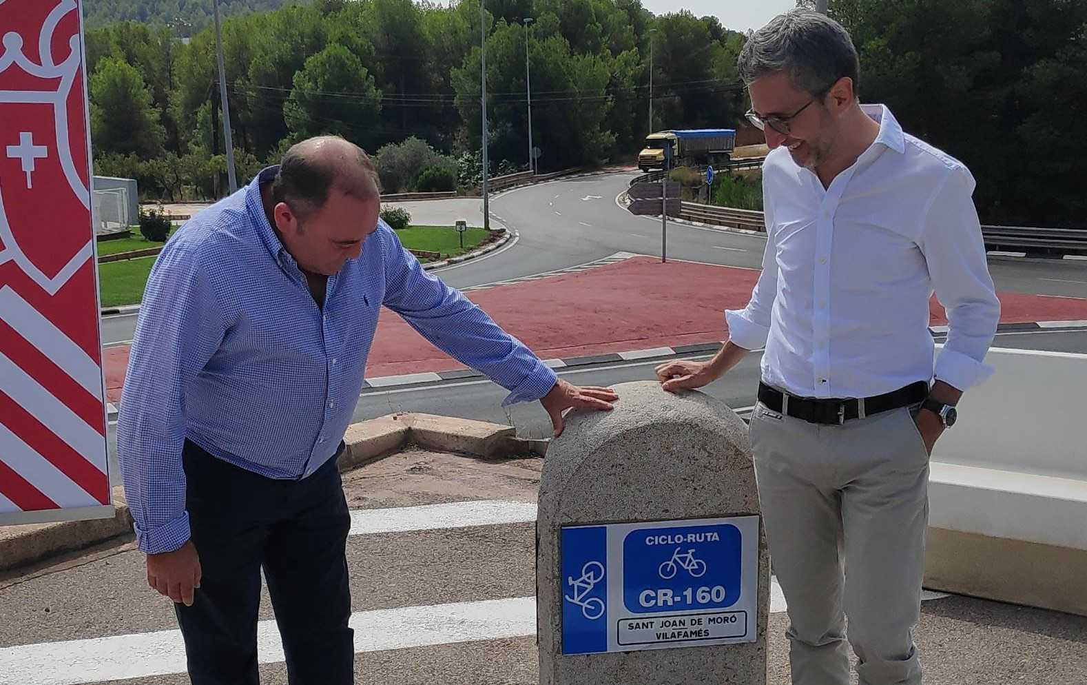 Arcadi España destaca la mejora de las obras en Vilafamés y la Pobla Tornesa 