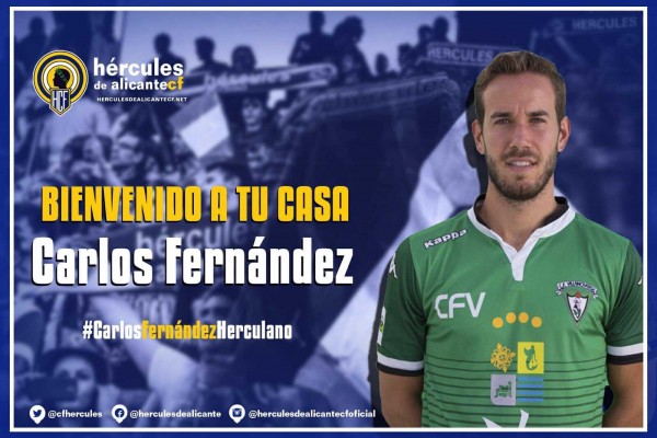 El Hércules refuerza su ataque con Carlos Fernández