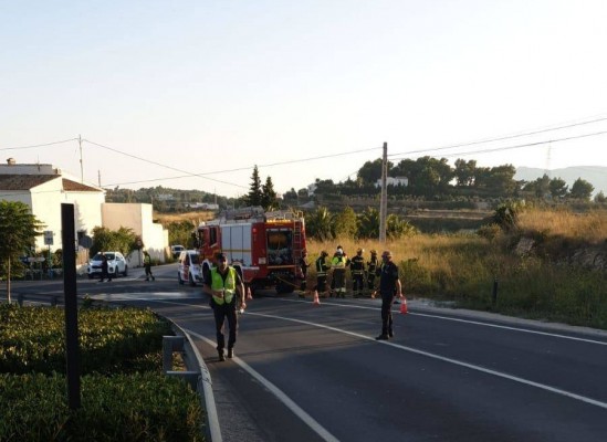 Extinguido el incendio de Benissa que amenazaba bienes no forestales