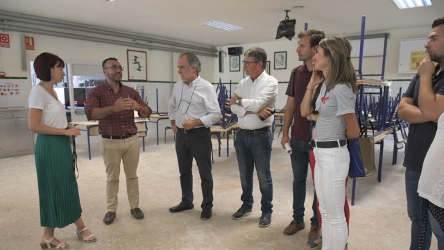 Las obras del CEIP Escultor Ortells para solucionar la aluminosis finalizan antes del inicio del curso