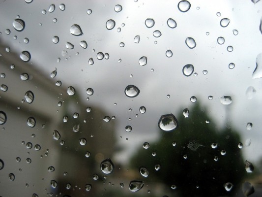 Lluvia en los cristales