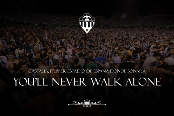 El Castellón, primer club español que hará sonar el 'You'll Never Walk Alone' en los partidos de casa
