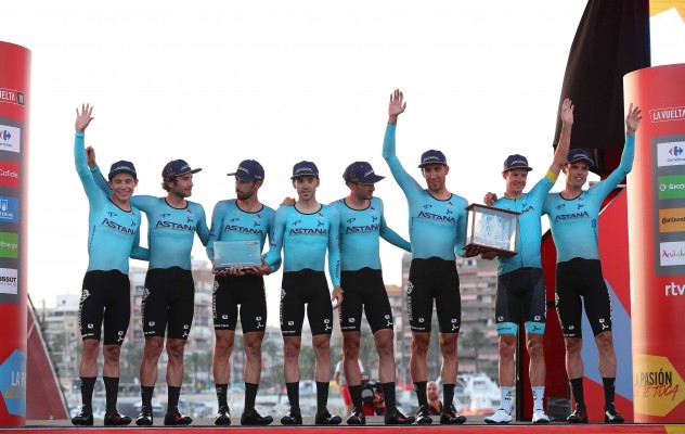 Astana se lleva la crono en Torrevieja y viste de rojo a Miguel Ángel López