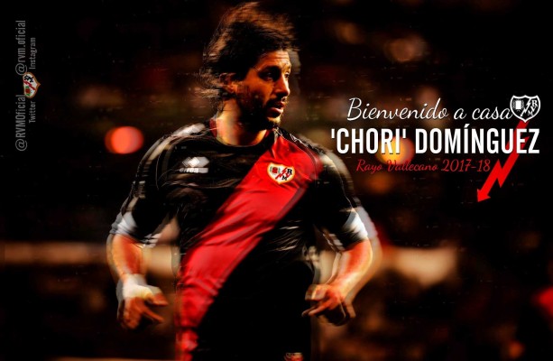 'Chori' Domínguez regresa al Rayo cuatro años después
