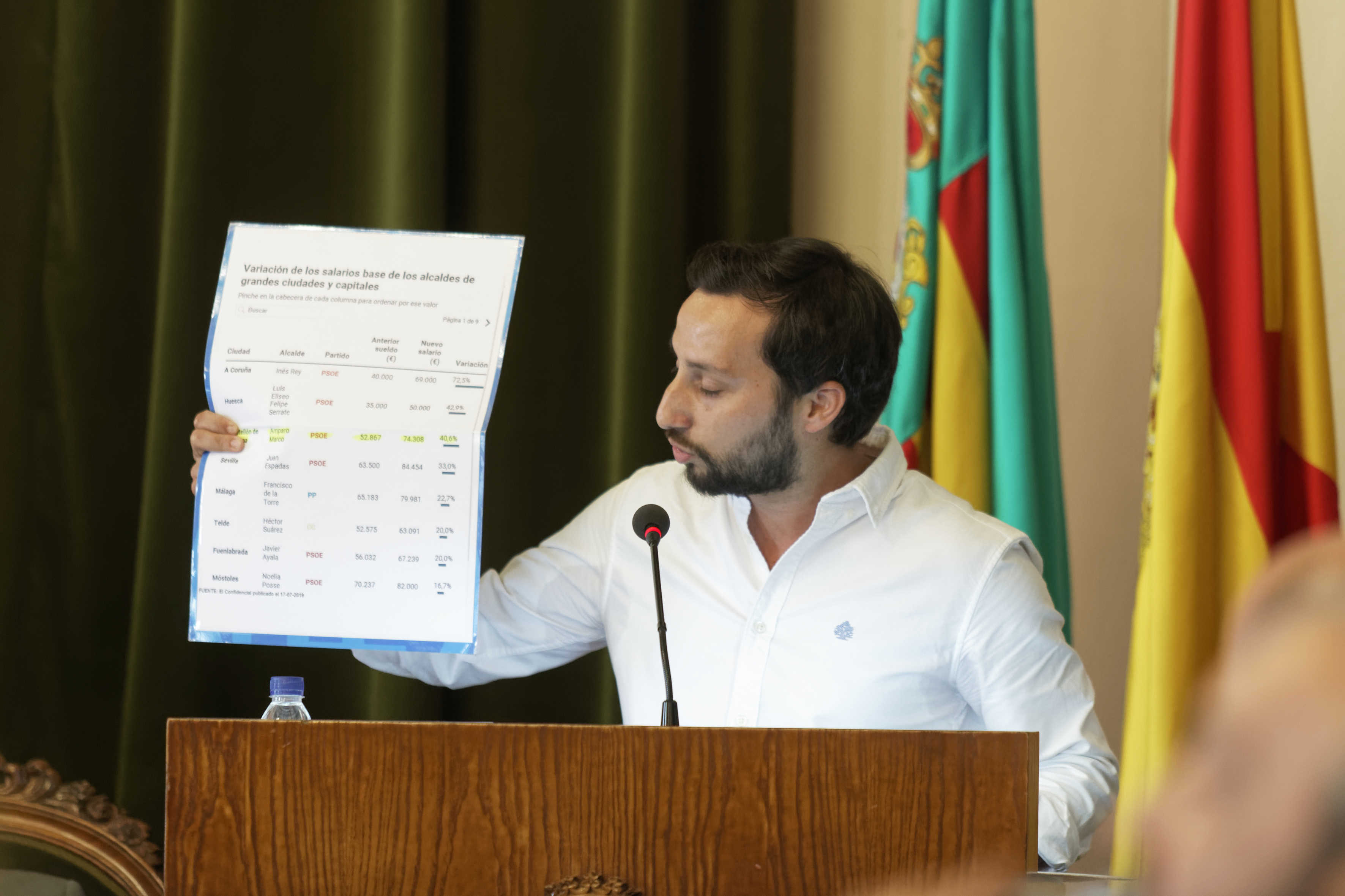 Sergio Toledo, durante un pleno de la presente legislatura. Foto: ANTONIO PRADAS - 