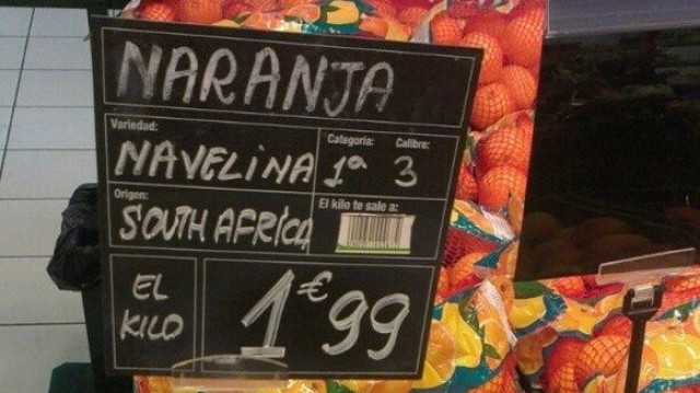 Compromís advierte del problema de la llegada de 9000 contenedores de cítricos de Sudáfrica a Vigo