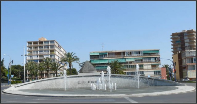 Trasladan las paradas de taxi y bus de la isleta de la Albufereta dos meses por obras

