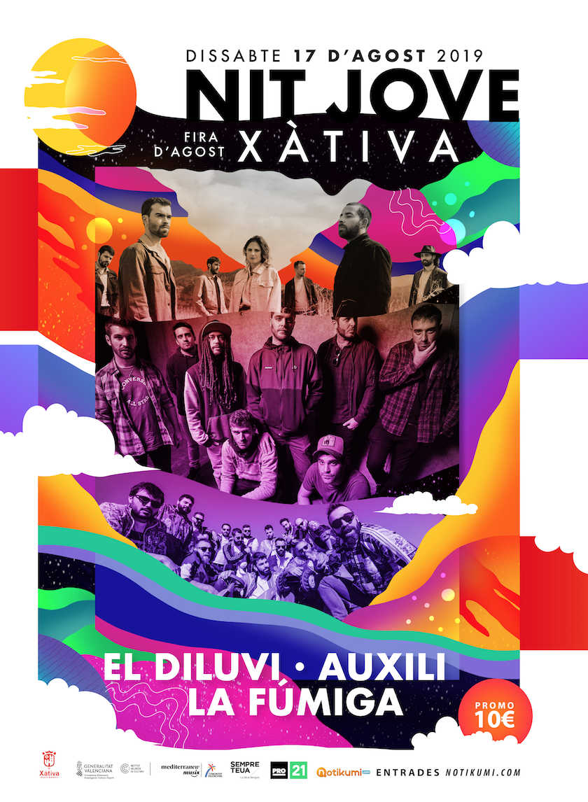 El Diluvi, Auxili y la Fúmiga en la nit jove de la fira de Xàtiva