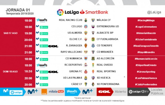 Elche-Fuenlabrada, sábado 17 a las 20 horas
