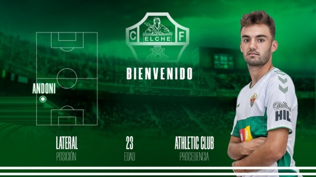 Ya es oficial la cesión de Andoni al Elche